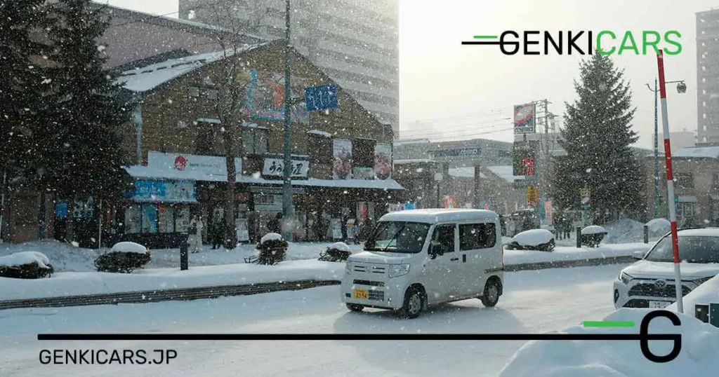 winter driving in japan, snow tire, snow driving